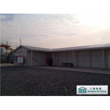Edificio modular de la casa prefabricada del techo de la cuesta con diseño flexible (SHS-mh-camp034)